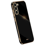 XINLI For Samsung Galaxy S22 5G Protective Cell Phone Cover Drop-proof Electroplating Non-slip TPU Phone Case