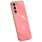 XINLI For Samsung Galaxy S22 5G Protective Cell Phone Cover Drop-proof Electroplating Non-slip TPU Phone Case