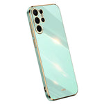 XINLI For Samsung Galaxy S23 Ultra Anti-fall Electroplating Phone Cover Soft TPU Protective Smartphone Case