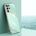 XINLI For Samsung Galaxy S23 Ultra Anti-fall Electroplating Phone Cover Soft TPU Protective Smartphone Case