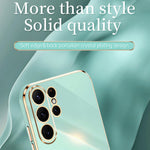XINLI For Samsung Galaxy S23 Ultra Anti-fall Electroplating Phone Cover Soft TPU Protective Smartphone Case