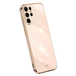 XINLI For Samsung Galaxy S23 Ultra Anti-fall Electroplating Phone Cover Soft TPU Protective Smartphone Case