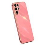 XINLI For Samsung Galaxy S23 Ultra Anti-fall Electroplating Phone Cover Soft TPU Protective Smartphone Case