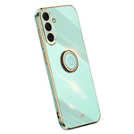 XINLI For Samsung Galaxy A54 5G Drop-proof Protective Phone Cover Electroplating Slim Mobile Phone Case Kickstand