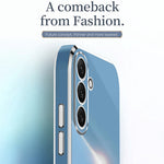 XINLI For Samsung Galaxy A54 5G Drop-proof Protective Phone Cover Electroplating Slim Mobile Phone Case Kickstand