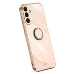 XINLI For Samsung Galaxy A54 5G Drop-proof Protective Phone Cover Electroplating Slim Mobile Phone Case Kickstand