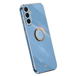 XINLI For Samsung Galaxy A54 5G Drop-proof Protective Phone Cover Electroplating Slim Mobile Phone Case Kickstand