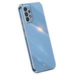 XINLI For Samsung Galaxy A33 5G Slim Phone Case Electroplating Golden Edge Anti-scratch TPU Mobile Phone Cover