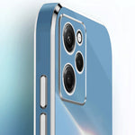XINLI For Xiaomi Poco X5 Pro 5G / Redmi Note 12 Pro Speed 5G Electroplating Golden Edge Phone Case Flexible TPU Anti-drop Cover