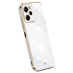 XINLI For Xiaomi Poco X5 Pro 5G / Redmi Note 12 Pro Speed 5G Electroplating Golden Edge Phone Case Flexible TPU Anti-drop Cover