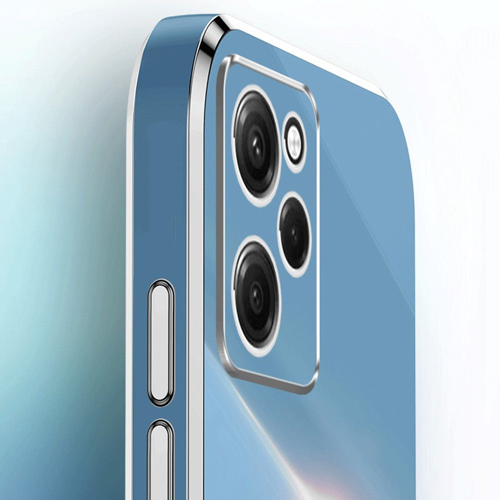 XINLI For Xiaomi Redmi Note 12 Pro Speed 5G / Poco X5 Pro 5G Ring Kickstand Phone Case Electroplating Golden Edge Soft TPU Cover