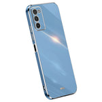 XINLI TPU Phone Cover for Samsung Galaxy A03s (164.2mm) Electroplating Anti-shock Mobile Phone Case
