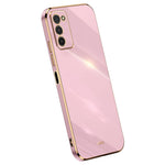 XINLI TPU Phone Cover for Samsung Galaxy A03s (164.2mm) Electroplating Anti-shock Mobile Phone Case