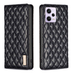 BINFEN COLOR BF Style-16 PU-läderskal för Xiaomi Redmi Note 12 Pro 5G / Note 12 Pro Speed 5G / Poco X5 Pro 5G stativmobilskal korthållare magnetisk stängning mobilskal
