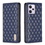 BINFEN COLOR BF Style-16 PU-läderskal för Xiaomi Redmi Note 12 Pro 5G / Note 12 Pro Speed 5G / Poco X5 Pro 5G stativmobilskal korthållare magnetisk stängning mobilskal
