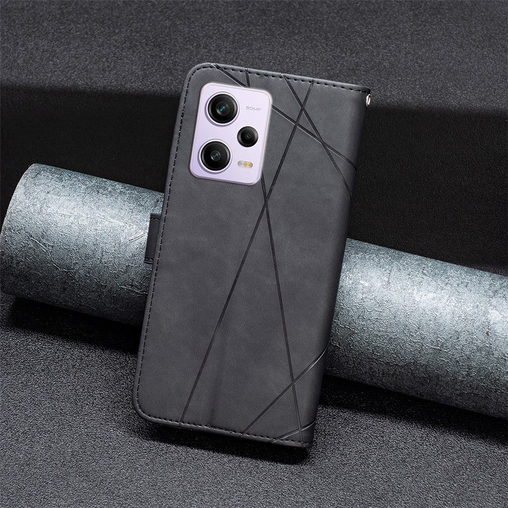 BINFEN COLOR för Xiaomi Redmi Note 12 Pro 5G / Note 12 Pro Speed 5G / Poco X5 Pro 5G Plånboksfodral Magnetiskt spänne Läderfodral mobilstativ