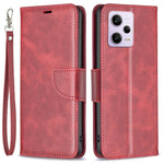 Xiaomi Redmi Note 12 Pro 5G / Note 12 Pro Speed 5G / Poco X5 Pro 5G-skal, slätt läder, plånboksfodral, mobilmobilfodral med rem