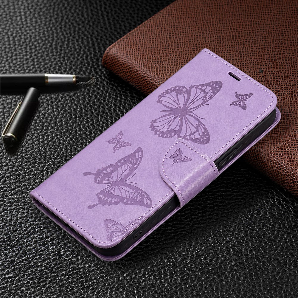 Shockproof Case for Xiaomi Redmi Note 12 Pro 5G / Note 12 Pro Speed 5G / Poco X5 Pro 5G PU Leather Cover Butterfly Imprinted with Strap