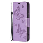 Shockproof Case for Xiaomi Redmi Note 12 Pro 5G / Note 12 Pro Speed 5G / Poco X5 Pro 5G PU Leather Cover Butterfly Imprinted with Strap