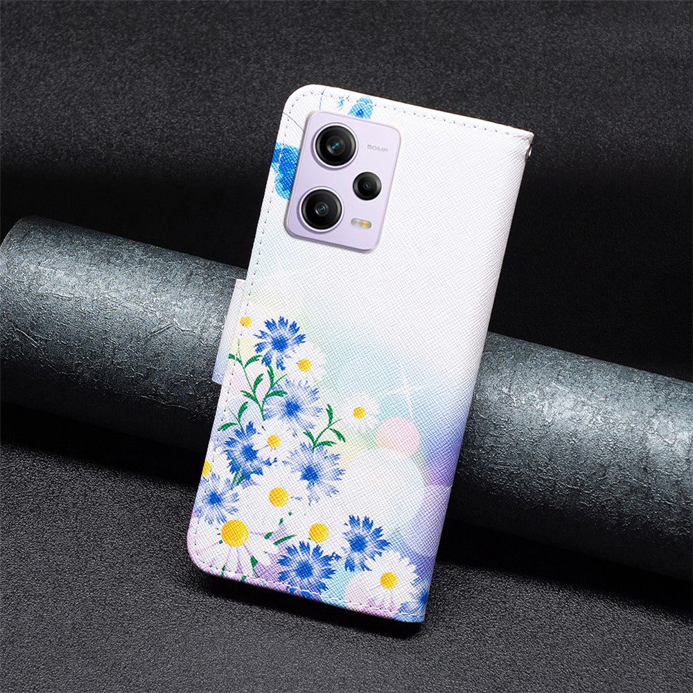 Pattern Printing PU Leather Flip Phone Case for Xiaomi Redmi Note 12 Pro 5G / Note 12 Pro Speed 5G / Poco X5 Pro 5G , Wallet Stand Anti-Drop Protective Cover