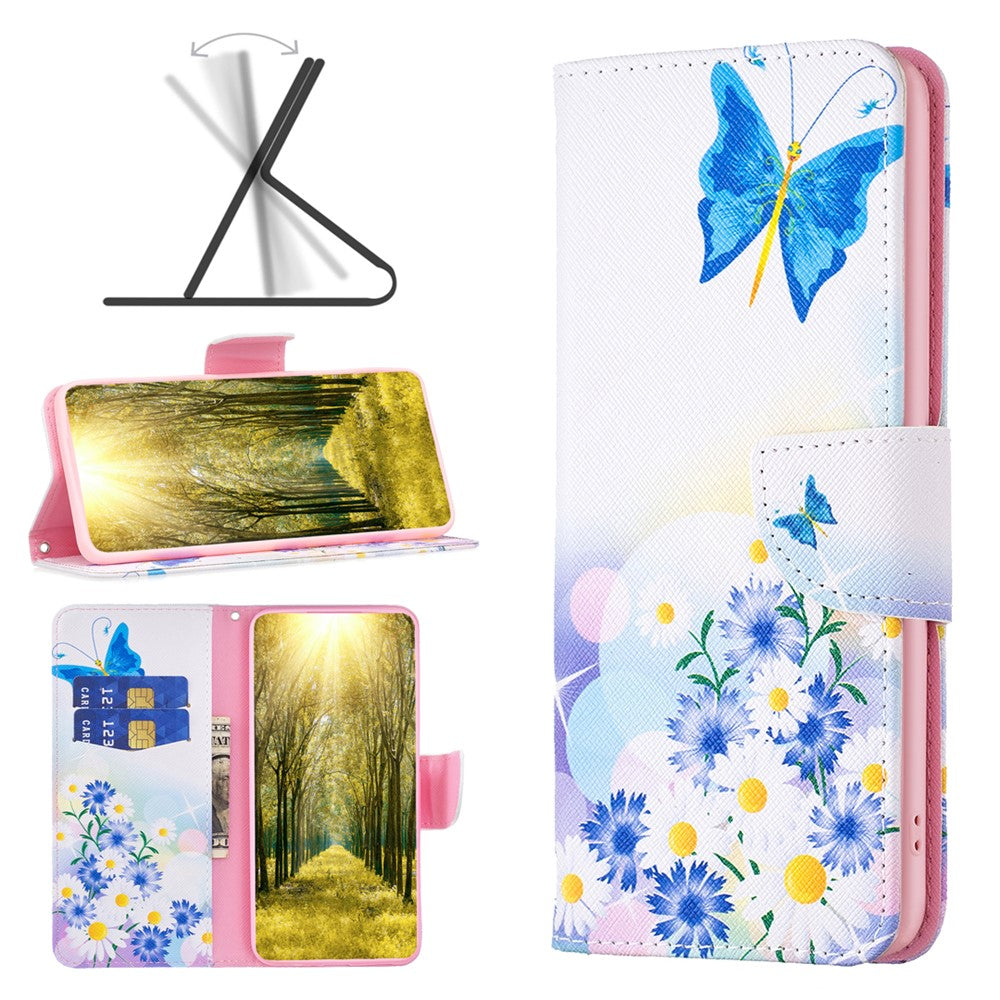 Pattern Printing PU Leather Flip Phone Case for Xiaomi Redmi Note 12 Pro 5G / Note 12 Pro Speed 5G / Poco X5 Pro 5G , Wallet Stand Anti-Drop Protective Cover