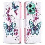 Xiaomi Redmi Note 12 5G (Global) / (Indien) / (Kina) / Poco X5 5G Läderplånboksfodral Mönstertryck Flipfodral