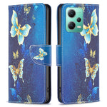 Xiaomi Redmi Note 12 5G (Global) / (Indien) / (Kina) / Poco X5 5G Läderplånboksfodral Mönstertryck Flipfodral