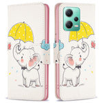 Xiaomi Redmi Note 12 5G (Global) / (Indien) / (Kina) / Poco X5 5G Läderplånboksfodral Mönstertryck Flipfodral