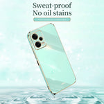 XINLI Shockproof Phone Case for Xiaomi Redmi Note 12 Pro 5G , Electroplating Golden Edge TPU Phone Cover