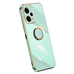 XINLI For Xiaomi Redmi Note 12 Pro 5G Ring Holder Kickstand TPU Phone Cover Case with Electroplating Edge