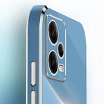 XINLI For Xiaomi Redmi Note 12 Pro 5G Ring Holder Kickstand TPU Phone Cover Case with Electroplating Edge