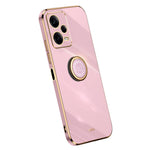 XINLI For Xiaomi Redmi Note 12 Pro 5G Ring Holder Kickstand TPU Phone Cover Case with Electroplating Edge
