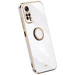 XINLI Electroplating Phone Case for Xiaomi Redmi Note 11 4G (Qualcomm) / Note 11S 4G, Flexible TPU Cover with Kickstand