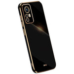 XINLI for Xiaomi 12 Lite 5G Soft TPU Phone Case, Shockproof Electroplating Full Camera Lens Protection Cover