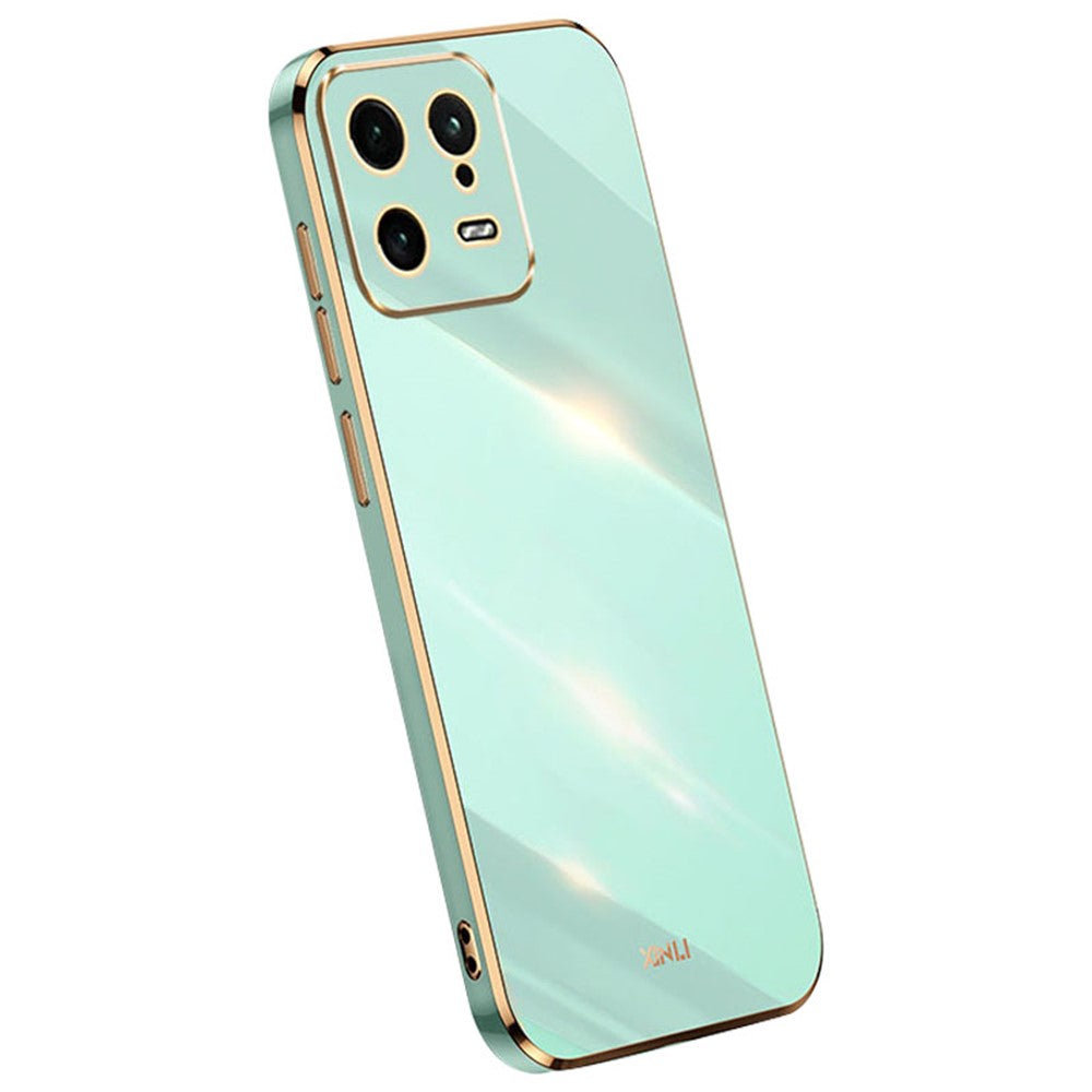 XINLI TPU-mobilskal för Xiaomi 13 5G, galvaniserat bakstycke, heltäckande kameralinsskydd