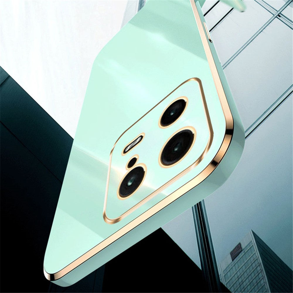 XINLI TPU Phone Case for Xiaomi 13 5G, Electroplating Back Shell Full Camera Lens Protection Cover