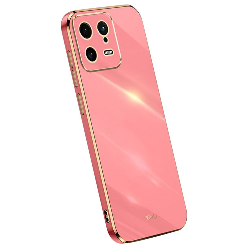 XINLI TPU-mobilskal för Xiaomi 13 5G, galvaniserat bakstycke, heltäckande kameralinsskydd