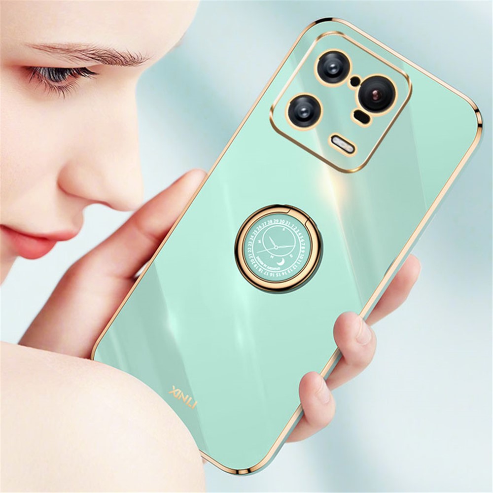 XINLI Electroplating Phone Case for Xiaomi 13 Pro 5G, Anti-fall TPU Cover with Kickstand