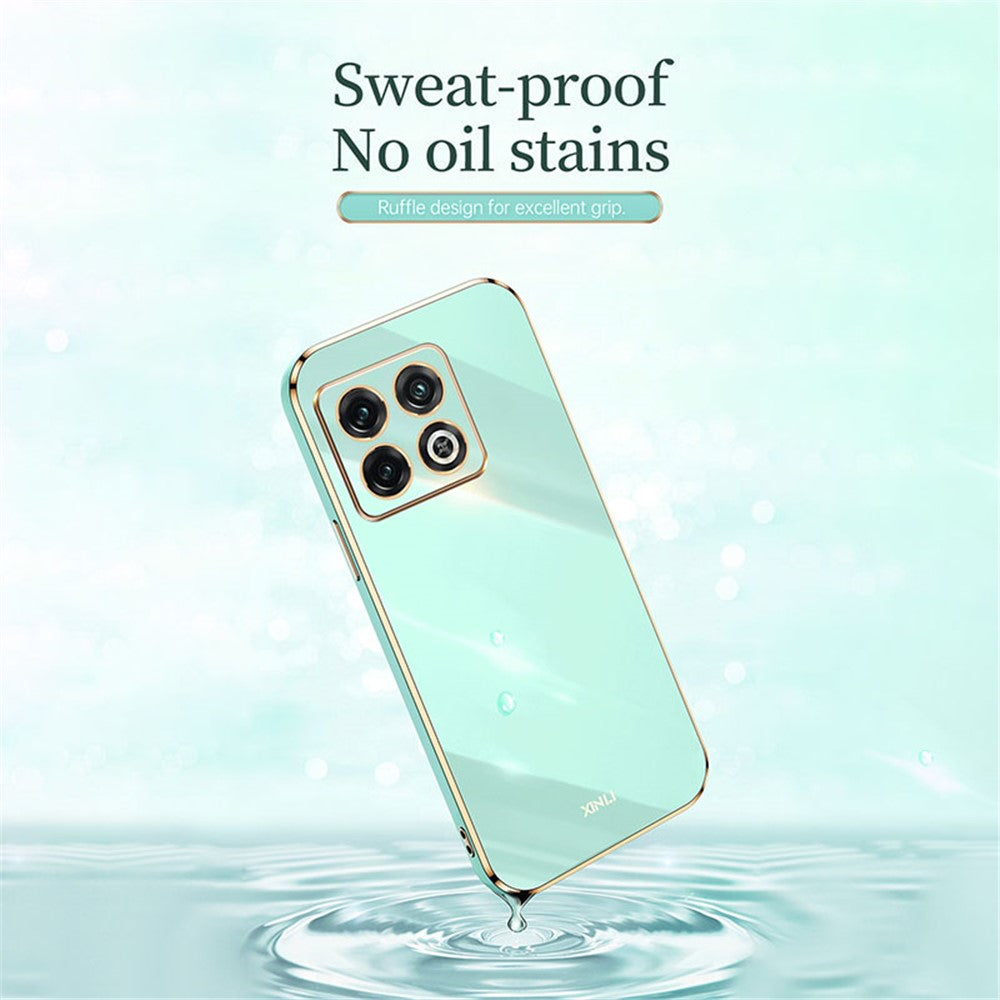 XINLI TPU-mobilskal till OnePlus 10 Pro 5G, galvaniserat stötsäkert heltäckande kameralinsskydd