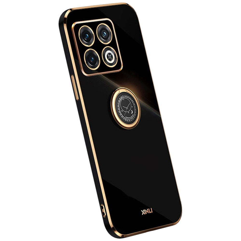 XINLI Stativskal för OnePlus 10 Pro 5G, Stötdämpande Galvaniserat TPU Bakskydd