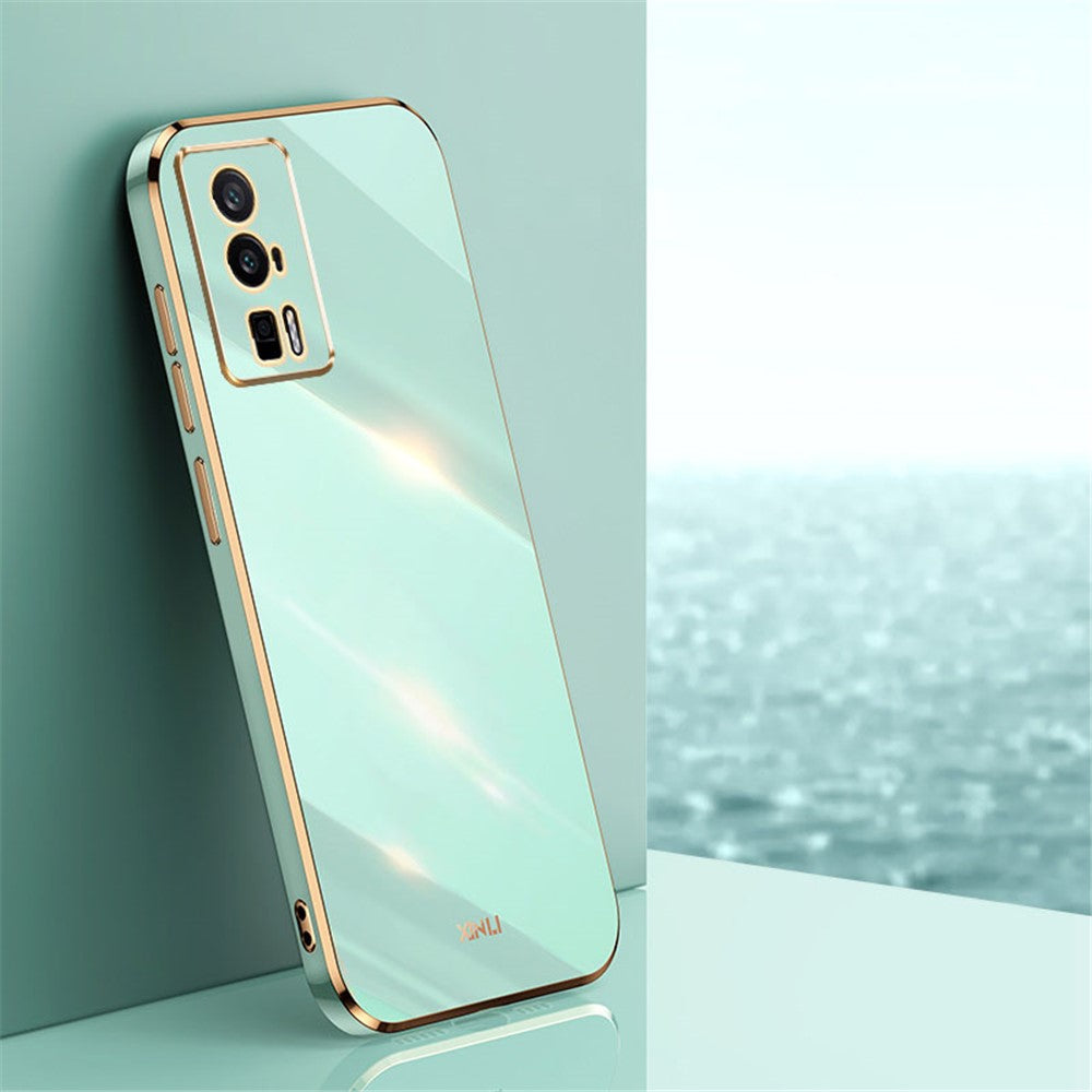 XINLI Soft Phone Case for Xiaomi Poco F5 Pro 5G / Redmi K60 Pro 5G / K60 5G Electroplating TPU Back Shell Full Camera Lens Protection Cover