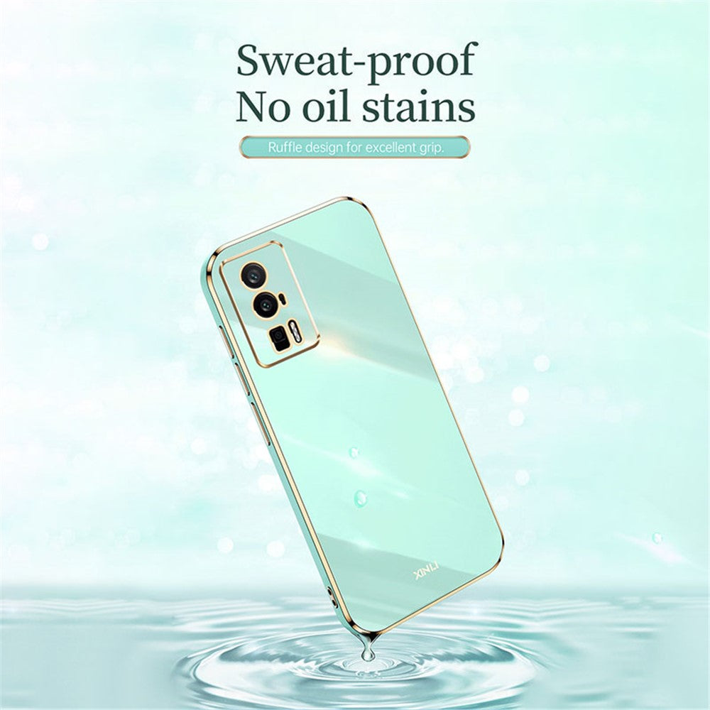 XINLI Soft Phone Case for Xiaomi Poco F5 Pro 5G / Redmi K60 Pro 5G / K60 5G Electroplating TPU Back Shell Full Camera Lens Protection Cover