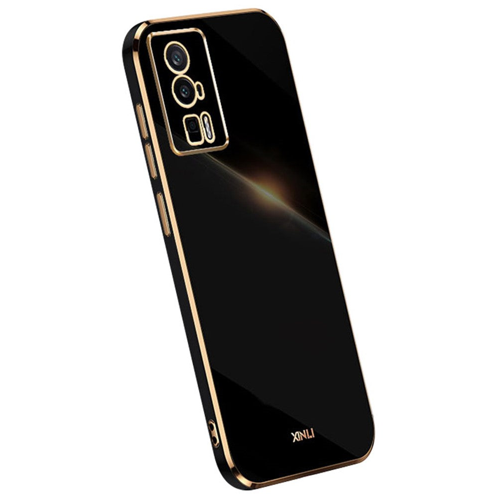 XINLI Soft Phone Case for Xiaomi Poco F5 Pro 5G / Redmi K60 Pro 5G / K60 5G Electroplating TPU Back Shell Full Camera Lens Protection Cover