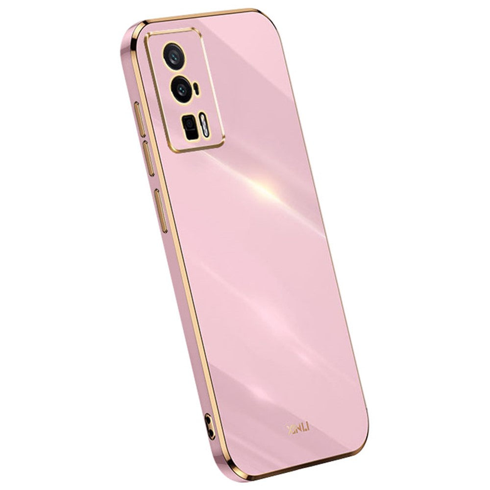 XINLI Soft Phone Case for Xiaomi Poco F5 Pro 5G / Redmi K60 Pro 5G / K60 5G Electroplating TPU Back Shell Full Camera Lens Protection Cover