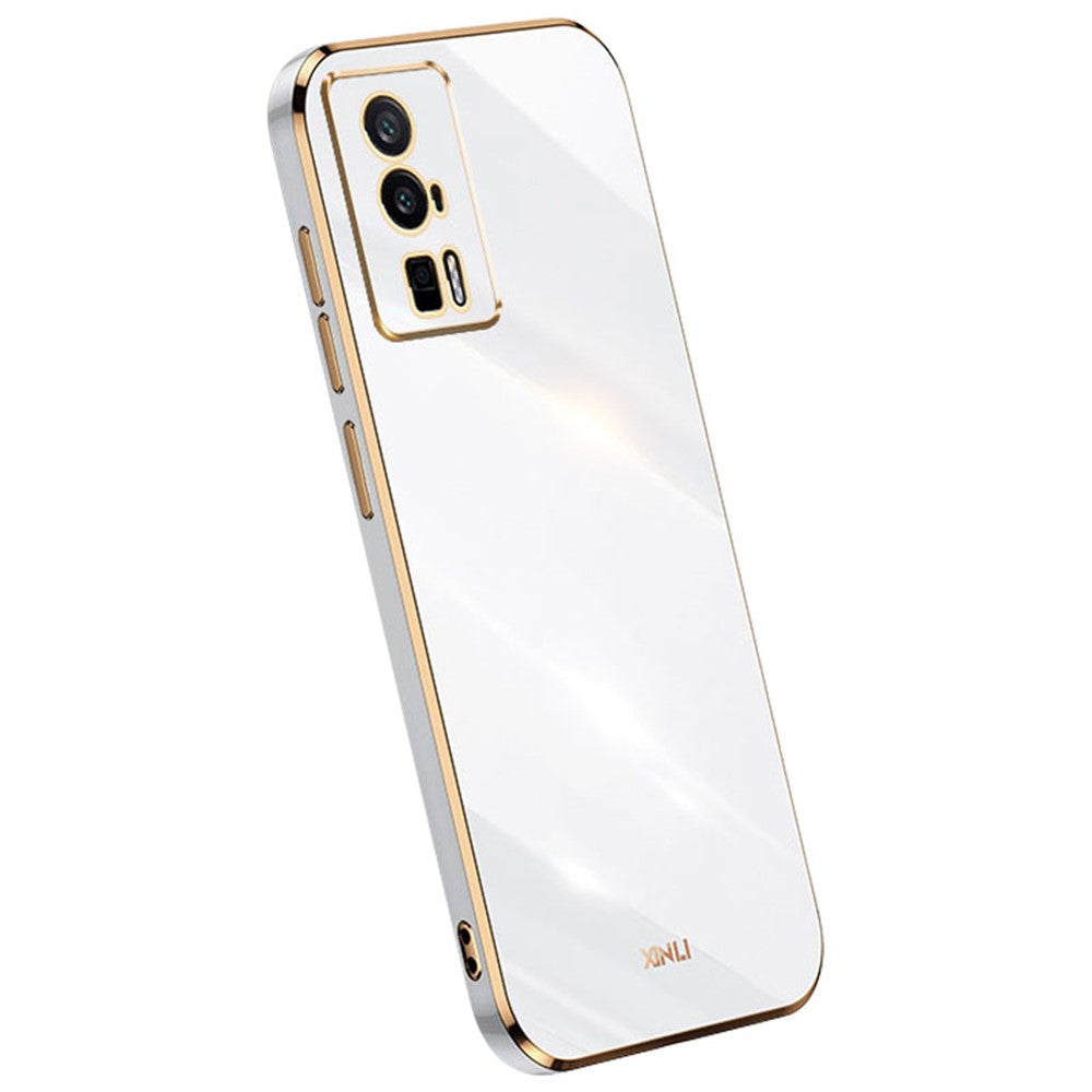 XINLI Soft Phone Case for Xiaomi Poco F5 Pro 5G / Redmi K60 Pro 5G / K60 5G Electroplating TPU Back Shell Full Camera Lens Protection Cover