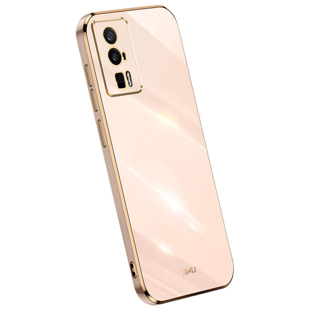 XINLI Soft Phone Case for Xiaomi Poco F5 Pro 5G / Redmi K60 Pro 5G / K60 5G Electroplating TPU Back Shell Full Camera Lens Protection Cover