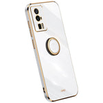 XINLI For Xiaomi Poco F5 Pro 5G / Redmi K60 Pro 5G / K60 5G Kickstand Phone Case, Fall Protection Electroplating TPU Back Cover