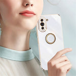 XINLI Kickstand Phone Case for Huawei nova 10 Pro 4G, Soft TPU Non-Slip Cover Electroplating Technology Support