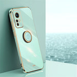 XINLI For Xiaomi 12 5G / 12X 5G / 12S 5G Kickstand Phone Case, Shock-absorbing Electroplating TPU Back Protector Cover