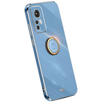 XINLI For Xiaomi 12 5G / 12X 5G / 12S 5G Kickstand Phone Case, Shock-absorbing Electroplating TPU Back Protector Cover